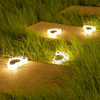 Solcelledrevet LED-havebelysning, skumring-til-daggry ABS jordspyd