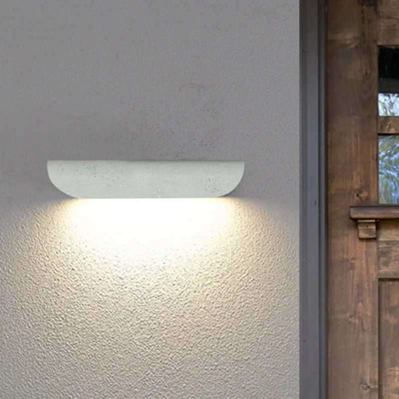 Ray metal væglampe, semi-buet LED udendørslys, IP65