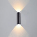 Lâmpada de Parede Exterior Ray em Metal e Vidro, Design LED Minimalista