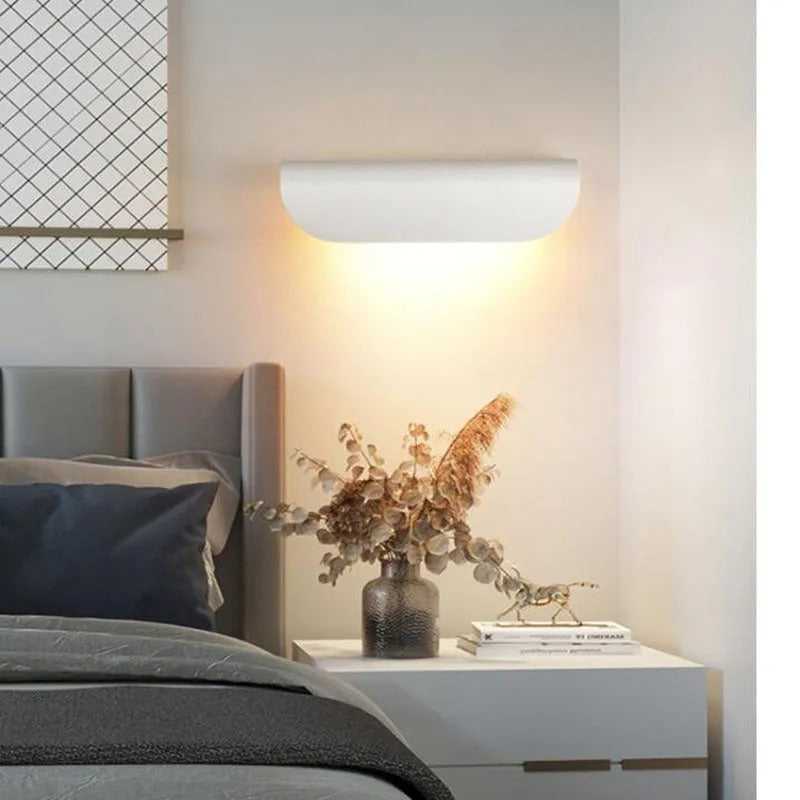 Ray metal væglampe, semi-buet LED udendørslys, IP65