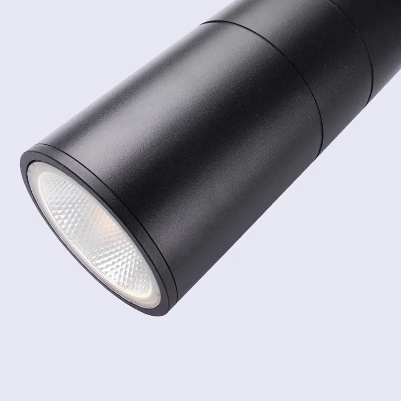 Lâmpada de Parede Exterior Ray em Metal e Vidro, Design LED Minimalista