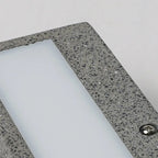 Applique murale extérieure en ciment avec lumière LED chaude, style Arisha