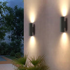 Cementcylinder udendørsvæglampe med integreret LED