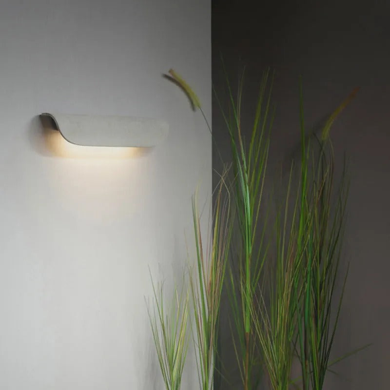 Ray metal væglampe, semi-buet LED udendørslys, IP65