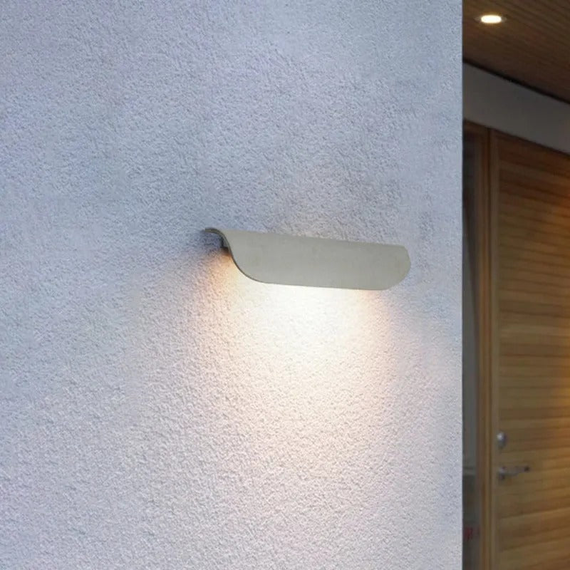 Ray metal væglampe, semi-buet LED udendørslys, IP65