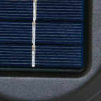 Industrial Solar LED Outdoor Wall Lamp, Aluminum And Glass Design