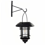 Industrial Solar LED Outdoor Wall Lamp, Aluminum And Glass Design