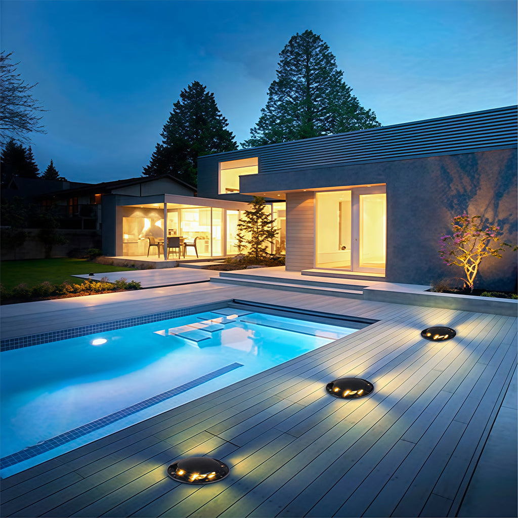 Brønnlys med sideutstrålende LED, livlig aluminiumsdesign