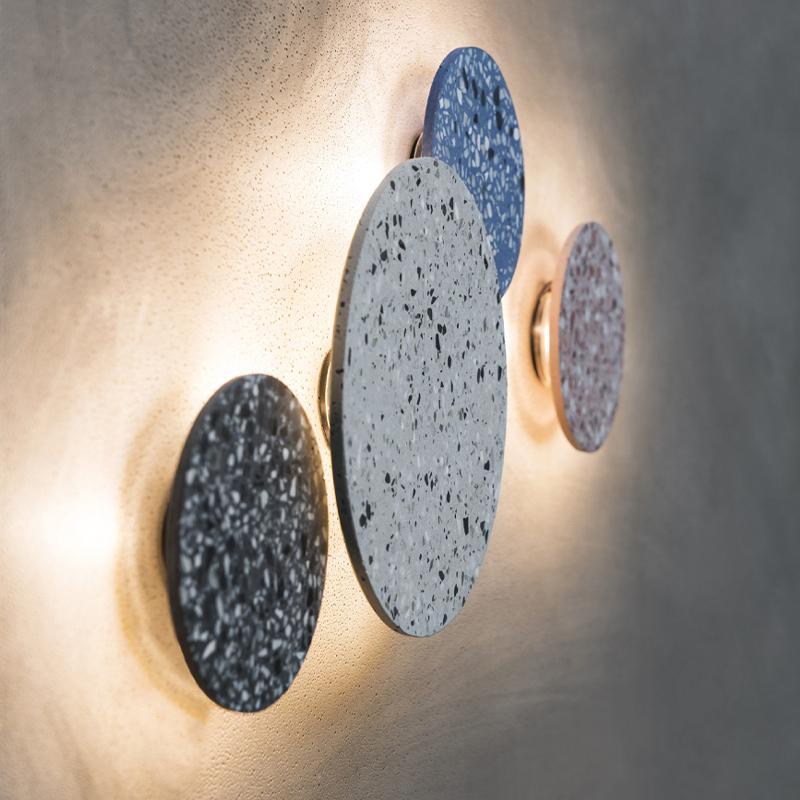 Luz de Parede Exterior Terrazzo Disc, LED à Prova de Água