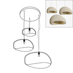 Wabi-sabi organic chandelier shown in a styled interior