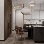 Wabi-sabi organic chandelier showing the irregular surface detail