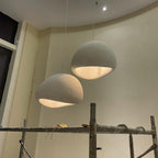 Pendant Light, Nubia Cloud Sphere, Polystyrene Shade, E26 LED