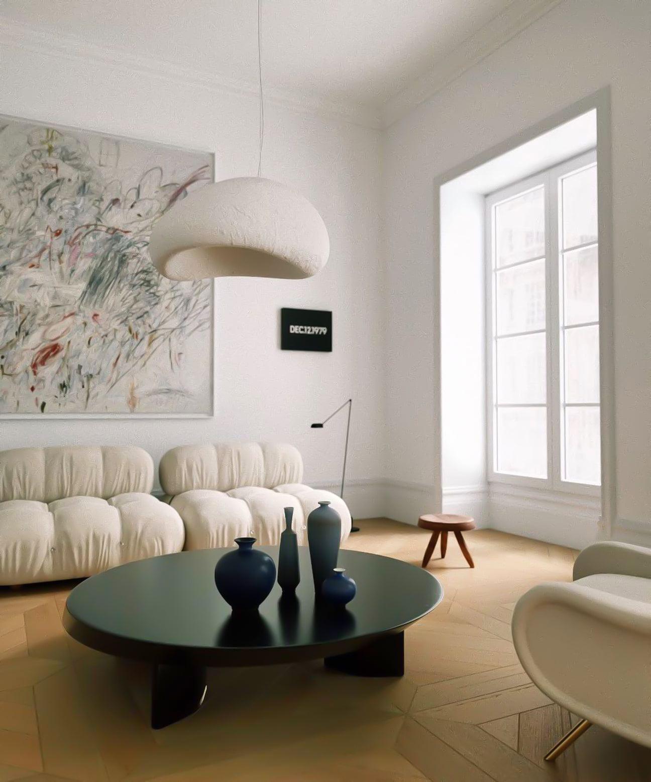 Pendant Light, Nubia Cloud Sphere, Polystyrene Shade, E26 LED