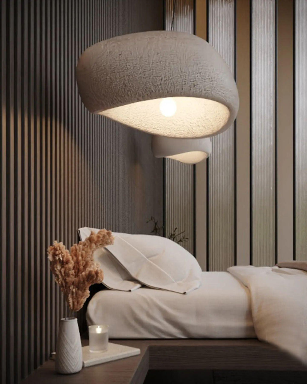 Pendant Light, Nubia Cloud Sphere, Polystyrene Shade, E26 LED