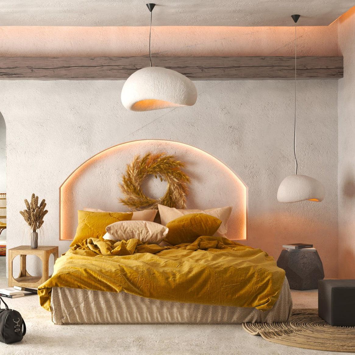 Pendant Light, Nubia Cloud Sphere, Polystyrene Shade, E26 LED