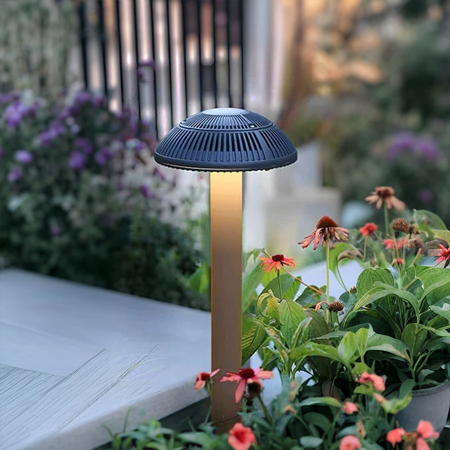 Luz de Paisagem em Forma de Cogumelo, Luminária LED de Alumínio para Parede ou Jardim
