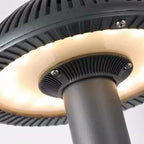 Luz de Paisagem em Forma de Cogumelo, Luminária LED de Alumínio para Parede ou Jardim