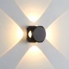 To-hodet eller fire-hodet aluminium utendørs vegglampe, IP65-klassifisert