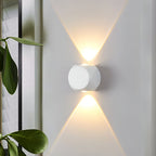 To-hodet eller fire-hodet aluminium utendørs vegglampe, IP65-klassifisert