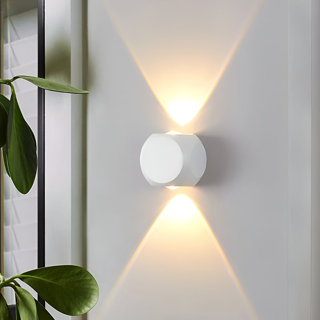 To-hodet eller fire-hodet aluminium utendørs vegglampe, IP65-klassifisert