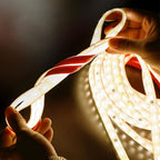 Plas Solar-Powered LED Strip Light, Warm White Silicone Rope