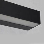 Applique murale extérieure rectangulaire Edin LED avec abat-jour en acrylique