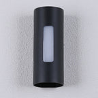 Utendørs vegglampe, minimalistisk aluminiumsdesign med varm LED-glød