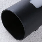 Utendørs vegglampe, minimalistisk aluminiumsdesign med varm LED-glød