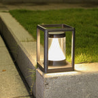 Lunan Aluminum Garden Stake Light, Scandinavian LED Bollard Design