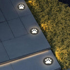 Innfelte dekklamper, runde LED-linser med kattepote for hager og terrasser