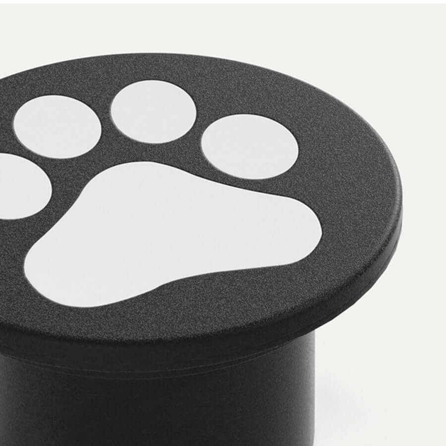 Innfelte dekklamper, runde LED-linser med kattepote for hager og terrasser