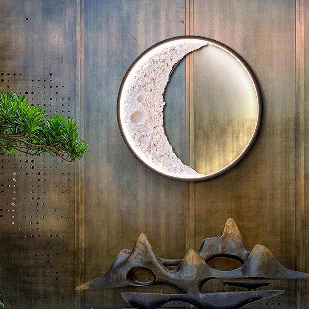Sigmn Crescent Moon aluminium vegglampe for utendørsområder