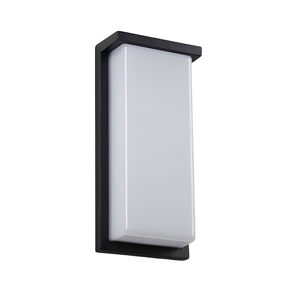 Applique murale extérieure rectangulaire, aluminium moulé sous pression Heather avec LED