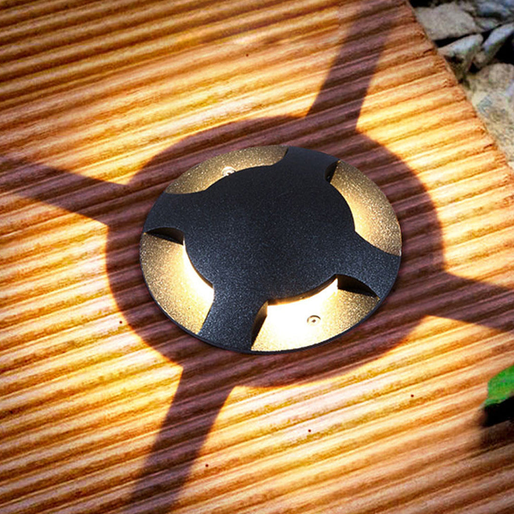 Brønnlys med sideutstrålende LED, livlig aluminiumsdesign