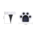 Dimension drawing in inches: 4.8 inch paw width, 1 inch depth and 5.5 inch height with the spike fitted.