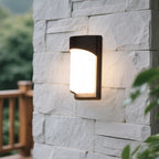 Laurce Nordic LED udendørs væglampe, sort aluminium, OSRAM-chip
