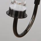 American Vintage LED-væglampe, kegleformet glasskærm, justerbart hvidt lys