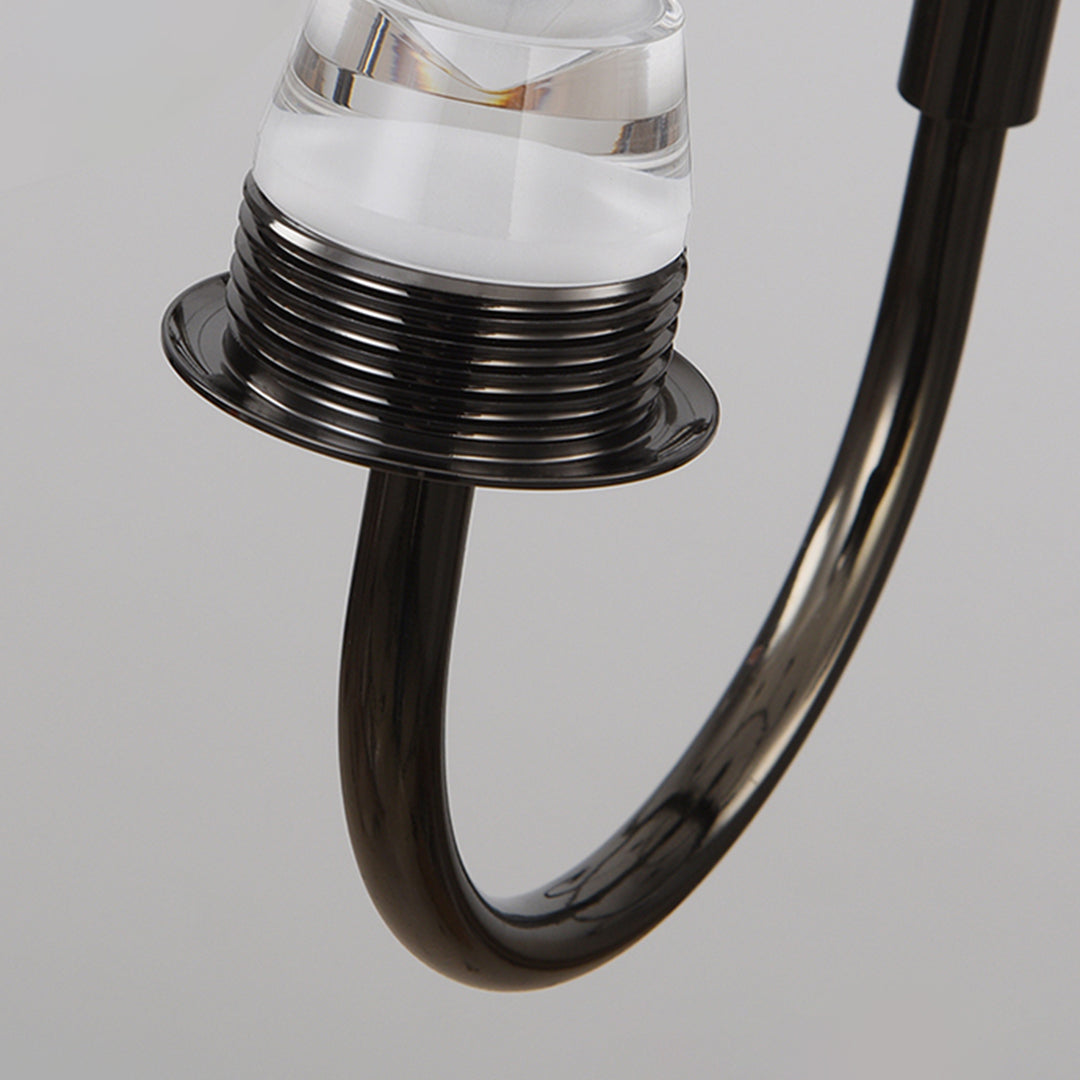 American Vintage LED-væglampe, kegleformet glasskærm, justerbart hvidt lys