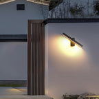 Adjustable LED Outdoor Wall Light, Black Aluminum, IP65 Rated