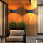 Nordic Rectangle LED Outdoor Wall Light With Side Groove Detail