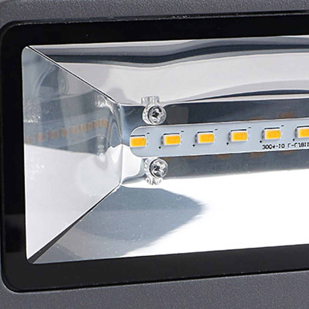 Nordic Rectangle LED Outdoor Wall Light With Side Groove Detail