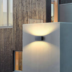 Nordic Rectangle LED Outdoor Wall Light With Side Groove Detail