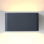 Nordic Rectangle LED Outdoor Wall Light With Side Groove Detail