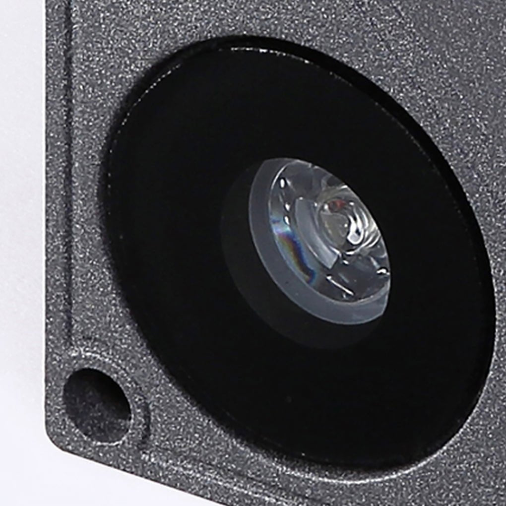 Outdoor Step Wall Light, Triangle Aluminum Fixture With Tempered Glass