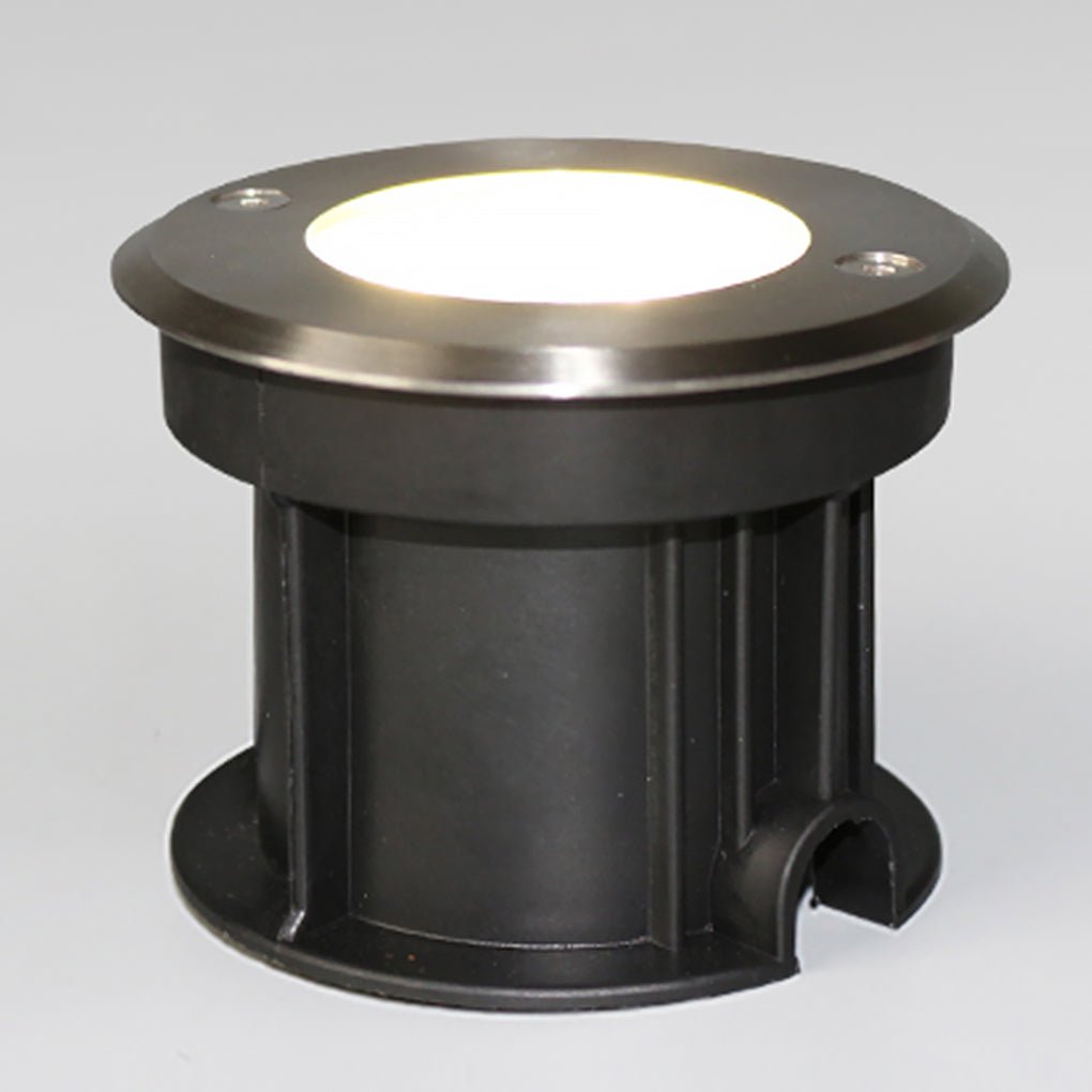 Recessed LED Well Light For Poolside Decks And Lawns, IP65 Chrome