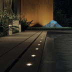 Recessed LED Well Light For Poolside Decks And Lawns, IP65 Chrome