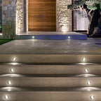 Recessed LED Well Light For Poolside Decks And Lawns, IP65 Chrome
