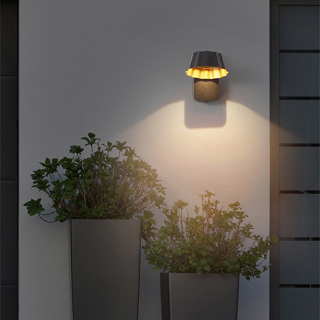 Adjustable Modern Outdoor Wall Sconce, Die-Cast Aluminum, 180° LED