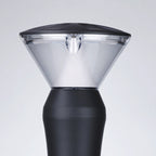 LED udendørs pullertlampe, mat sort støbt aluminium, IP65
