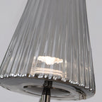 American Vintage LED-væglampe, kegleformet glasskærm, justerbart hvidt lys